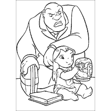 Lilo shows Cobra Bables to a can with an experiment