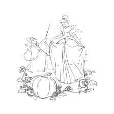 Cendrillon et la marraine fée