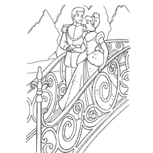 Cinderella and Prince on a Painted Bridge