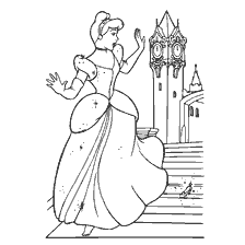 Cinderella loses a shoe on the streets of the kingdom
