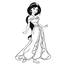Prinses Jasmine in kleurboek