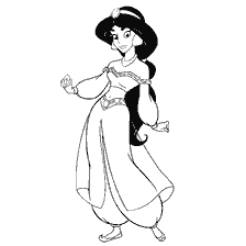Prinses Jasmine in kleurboek
