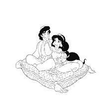 Aladdin en prinses Jasmine