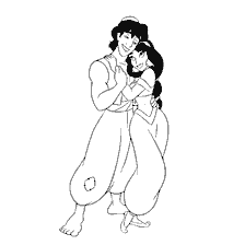 Aladdin en prinses Jasmine