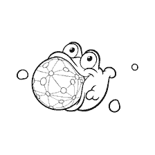 coloriage: Morph tient la sphère