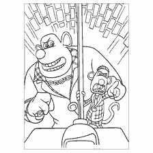 coloring page: Picture for coloring Bandits from the cartoon Get out!