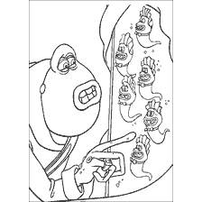 coloring page: Coloring Toad Toad and tadpoles from Flee!