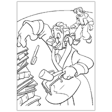 coloriage: Photo de Treasure Planet Coloring: Road Charges, montrant des personnages allant sur un voyage.