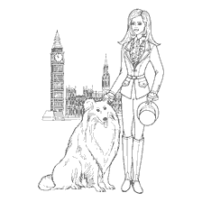 Inglés de moda Collie Girl