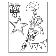 Jesse Coloring from Toy Story 4