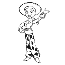 Jesse from Toy Story - Kleurplatenboek