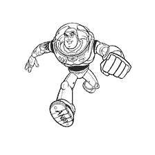 Kleuren Buzz Svetik van de cartoon Toy Story