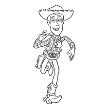 Cowboy Woody kleuren foto van speelgoed verhaal