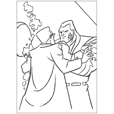 coloriage: Couleur avec un oncle en colère du dessin animé Ninja Turtles