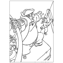 coloriage: Des personnages de la planète du trésor