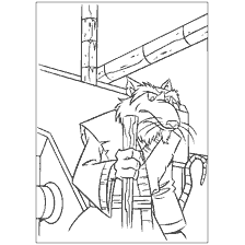 coloriage: Splinter de coloration Rat de tortues ninja