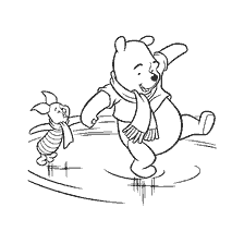 Winnie en Piggy on Ice