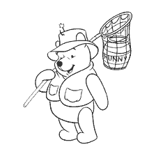 Urso Winnie com mel