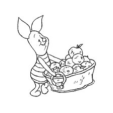 Piggy gepluk appels