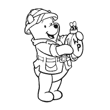 Winnie Bear in Expedition Suit with Backpack