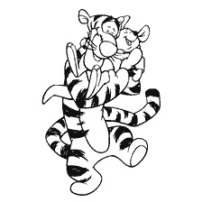 Tigger and baby Ru hugging