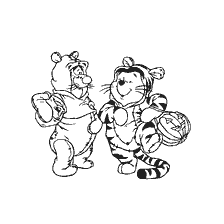 Winnie and Tiger Bear in Masquerade Costumes