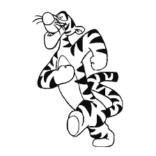 Coloring Tigruli from the cartoon Winnie the Pooh