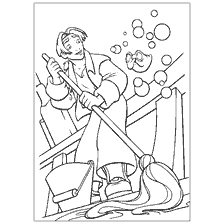 coloriage: Jimm et Morph de Treasure Planet