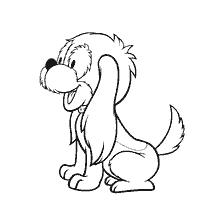 Le chiot coloriage de Baby et Carlson
