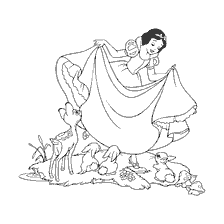 Snow White and Forest Animals