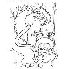Ice Age with Mammoths and Small Characters