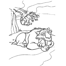 Opossum molests Diego from the Ice Age