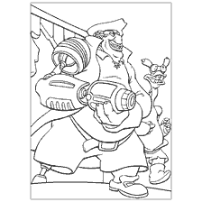 coloriage: Argent de la planète Trésor avec des outils