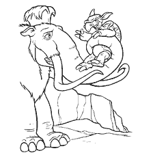 Manny and the Turtle from Ice Age