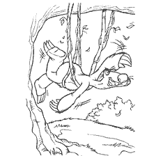 Coloring Sloth Sid from the film Ice Age