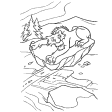 Ice Age painter Diego afraid of water