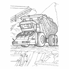coloring page: The truck of the future for coloring