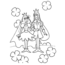 pagina da colorare: Colorare dalla fiaba di Hans Christian Andersen Il Principe degli Elfi