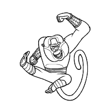 Master Monkey from Kung Fu Panda