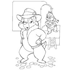 Chip and Dale in a fun adventure