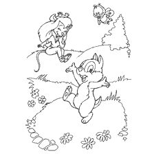 Chip and Dale in the picture, with Gaecka and Vjik