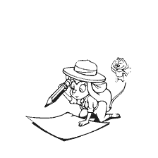 The nut from Chip and Dale draws with a friend
