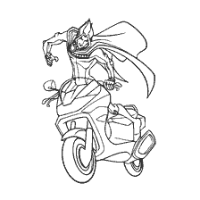Character on a motorcycle from Winx
