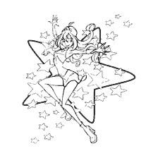 Coloring Winx Fae School
