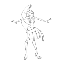 Icey from Winx Club in coloring