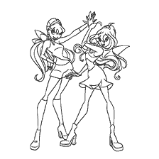 Coloring of the Wizards Winx