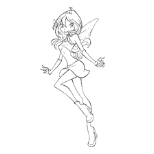 Coloring Character Bloom of Winx