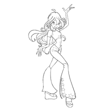 Coloring Character Bloom of Winx