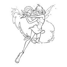 Coloring Winx Club - a fairy tale with magical powers