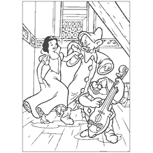 Disney Coloring Snow White and the Seven Dwarfs